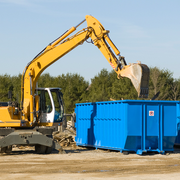 what size residential dumpster rentals are available in Parmelee SD